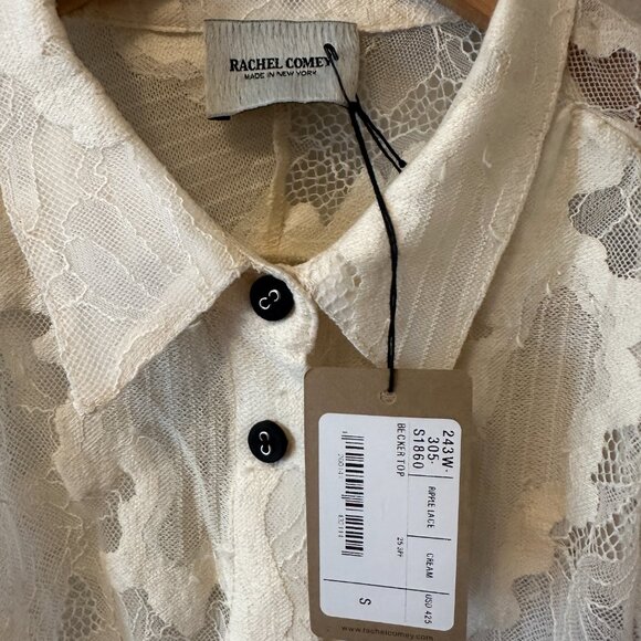 Rachel Comey Becker Top Ripple Lace Cream Womens sz Small - Picture 2 of 4